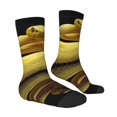 thumbnail image 2 of Goofa Yellow White-Lipped Pit Viper Printed Men's Crew Socks, Soft Durable Breathable Moisture-Wicking with Odor Control Cotton socks, 2 of 9