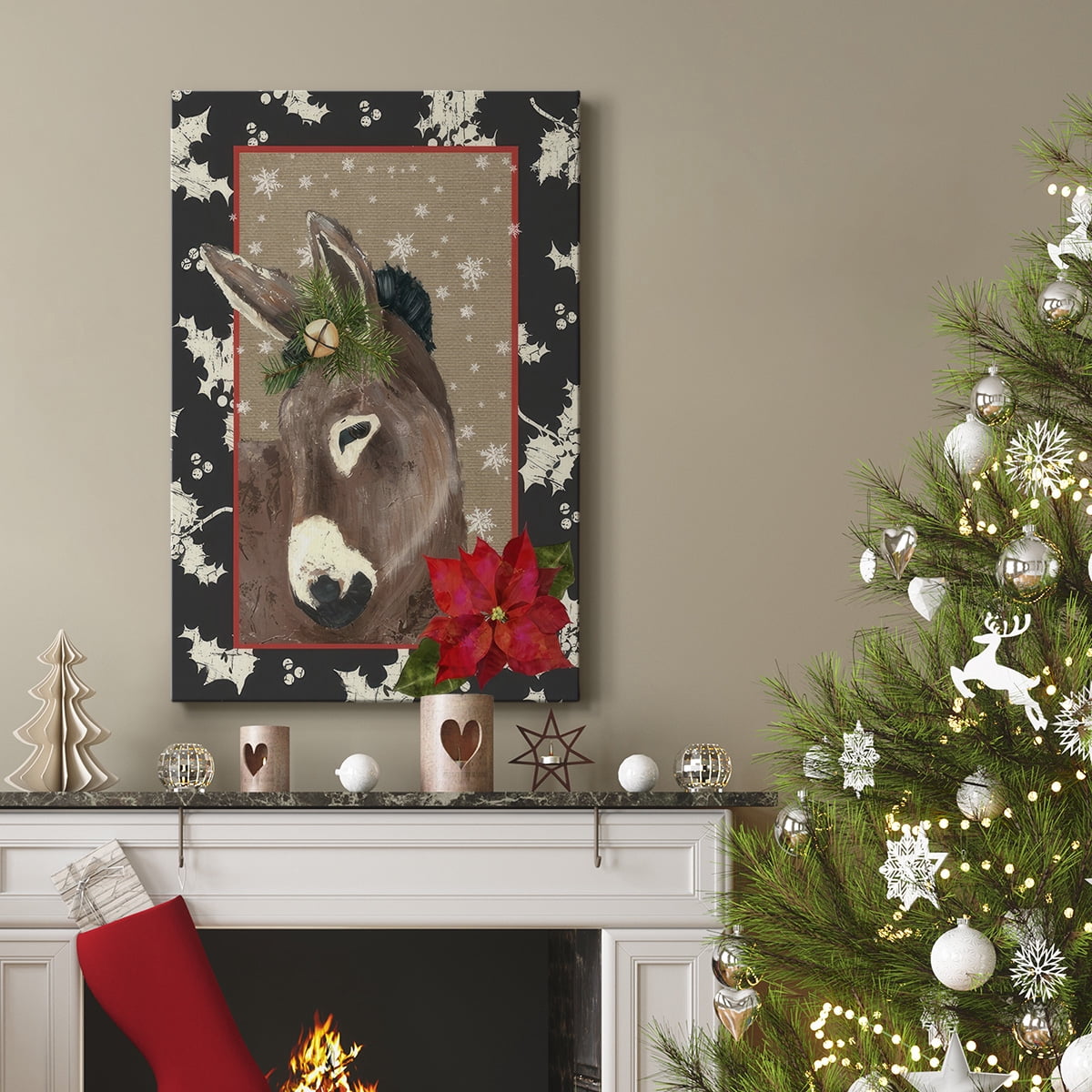 County Christmas Farm III- Gallery Wrapped Canvas