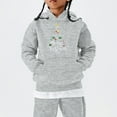 thumbnail image 4 of Staki Xmas Hoodies for Girls Kids Christmas Hoodie Girl Cute hoodie with Pocket(Gray,10-11 Years), 4 of 5