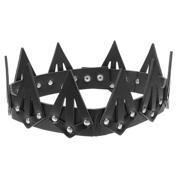 KAKOWELY Corona de reina de PU para cosplay, tiara de reina, diadema, disfraz, tocado para Halloween