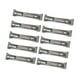 thumbnail image 3 of 10 piezas de perchas para canalones de 5 pulgadas con tornillos preinsertados, Clips de soporte resistentes profesionales plateados, protector de, 3 of 9