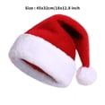 thumbnail image 3 of Zaldita Adults Christmas Hat Santa Hat Holiday Velvet Comfort Extra Thicken Fur Xmas Hat for New Year Type B 3Pcs One Size, 3 of 3