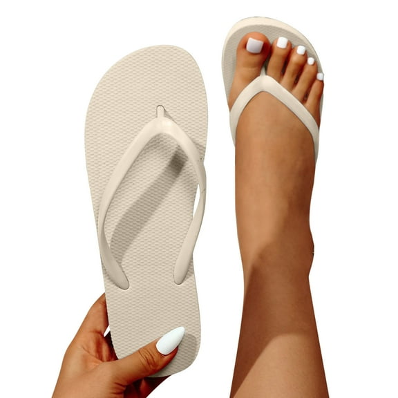 Womens Flat Flip Flops Casual Summer Beach Thong Sandals Comfortable Yoga Mat Soft Cushion Flat Shoes