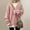 Pink, variant on AOOCHASLIY Womens Sweaters Casual Long Sleeve V Neck Lightweight Crochet Pullover Sweater Hollow knitting Tops