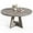 Grey, variant on LITTLE TREE Round Dining Table for 4-6 People, 47 Inches with Wooden Pedestal Base, Modern Dinner Table for Dining Room, Kitchen, Living Room