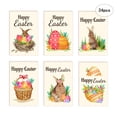 thumbnail image 4 of Tarjetas de felicitación de Pascua, juego de 24 hojas, tarjetas plegables, deseos festivos, tarjetas vintage, 4 of 5