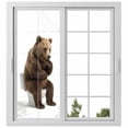 thumbnail image 2 of Funny Bears Window Privacy Film, Cute Art Fun Lovely Animals on Toilets Static Cling UV Sun Blocking Tint Film Heat Control Windows Films for Bedroom Bathroom, Window Stickers 23.6"x59", 2 of 8