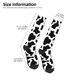 thumbnail image 2 of Balery Cow Print Black White Calcetines novedosos Calcetines deportivos Calcetines hasta la rodilla Calcetines de algodón Calcetines originales y geniales, 2 of 6