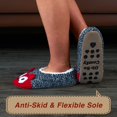 thumbnail image 4 of cosyone1997 Cute Fuzzy Animal Slippers for Women Girls Teens Kids, Warm Fluffy Bedroom Socks Indoor, Cozy House Shoes Non-slip Grip Soles, Winter Funny Gifts Unique, 4 of 7