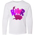 thumbnail image 3 of Inktastic Lil' Purple Bronto Rawr Long Sleeve Youth T-Shirt, 3 of 5