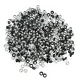 thumbnail image 1 of Lot de 500 œillets métalliques à bords ronds, finition soignée, bonne résistance, pour chaussures et vêtements, couleur noire, 1 of 4