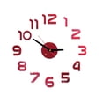 thumbnail image 2 of Agiferg DIY Wall Clock 3D Mirror Surface Sticker Home Office Decor Clock, 2 of 3