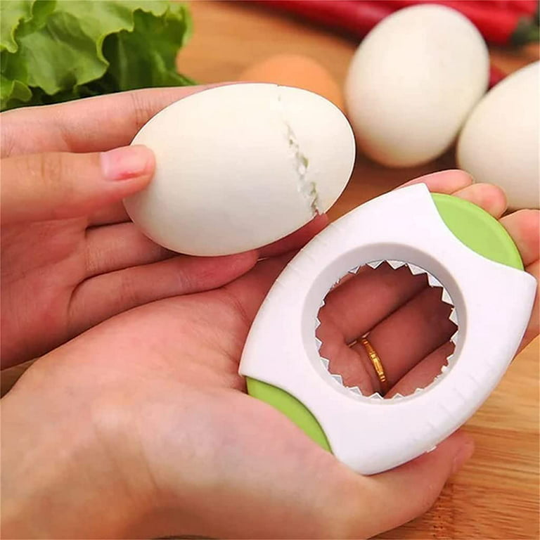 Egg Cutter for Hard Boiled Eggs, 3 Pack Easy Egg Peeler Kitchen Gadget,  Stainless Steel Egg Topper Cutter, Handheld Specialty Kitchen Tool Cutting  Off