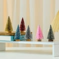 thumbnail image 3 of Trayknick Mini Arbre de Noël Base en Bois Réaliste Arbre de Pin Miniature pour Fête Décorations de Bureau Festives Rouge 4 Pcs, 3 of 13