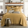 thumbnail image 2 of Levtex Home - Mills Waffle - Euro Sham (Set of Two) - Ochre - Sham Size (26 x 26in.), 2 of 3