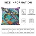thumbnail image 5 of GOSMITH  Ocean Theme Nautical Decorative Pillow Covers, Sea Turtle Octopus Seahorse Whale Decorative Throw Pillows, Sea Beach Coastal Mediterranean Pillow Cases Home Decor for Sofa, 5 of 5