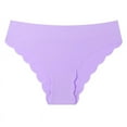 thumbnail image 4 of Sunm Boutique Seamless Underwear for Women Cheeky Low Rise Scalloped Edge Hipster No Show Bikini Panties S-XL, 4 of 7