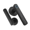 thumbnail image 1 of Zootealy Smart Fingerprint Door Lock Set with Bluetooth Connection, Tuya APP, and Virtual Password - Aluminum Alloy Front and Rear Handles, Key Included - Black, 20 Fingerprint/Password Capacity, Low, 1 of 6