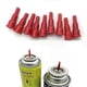 thumbnail image 5 of Cabezal de recarga de gas de latón y cobre y adaptador de boquilla de butano de plástico para encendedor inflable grande reutilizable Dupont Ligne1 con tapas rojas., 5 of 5