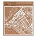 thumbnail image 3 of Abu Dhabi Paper Cut Map by O3 Design Studio White 12x12 inches Paper Art, 3 of 5