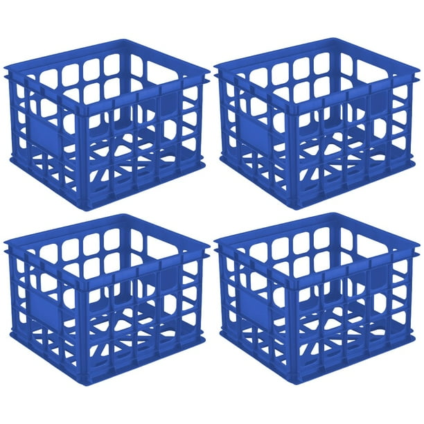 Sterilite 1692 Storage Crate Box File Folder Milk Crate Heavy Duty