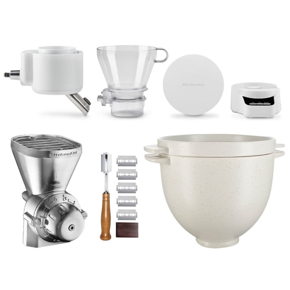 KitchenAid Ultimate 5 qt Stand Mixer, Stainless Steel with Bread Lame, Ceramic Bread Bowl