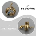 thumbnail image 2 of MasteelfCA Bague en Forme de Serpent, Bague Créative Mode Unisexe, 2 of 7