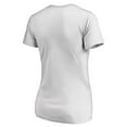 thumbnail image 3 of Women's White Miami Heat Floral Arch V-Neck T-Shirt, 3 of 3