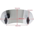 thumbnail image 3 of Motorcycle Windshield Adjustable Clip On Windscreen Wind Deflector Windshield Accessories for Motorcycle Tawny, 3 of 5