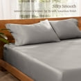 thumbnail image 6 of Bare Home TENCEL™ Pillowcase Set - Lyocell derived from Eucalyptus - Standard, Light Gray, 6 of 8