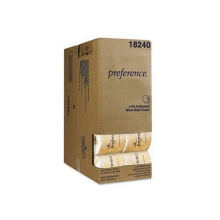 Preference Embossed Bath Tissue, Dispenser Box, 550 Sheets/roll GPC1824001