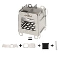 thumbnail image 4 of Stove,Steel Tiny Stove Wood Stove Portable Stainless Steel Outdoorli (model 2) Bbq Picnic Stove Picnic Outdoorli Picnic Outdoorli (model, 4 of 7