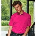 thumbnail image 2 of Premier Chemise de Travail Formelle en Popeline Unie à Manches Courtes pour Hommes, 2 of 3