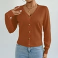 thumbnail image 7 of Bxsruta Cardigan for Women, Women's Solid Color V-neck Knitted Sweater Button Up Cardigan Top, 7 of 7