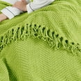 thumbnail image 3 of Home Soft Things Reversible Tweed Throw Blanket, Super Soft & Cozy - Dark Citron, 50x60", 3 of 8