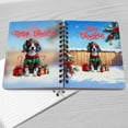 thumbnail image 4 of Merry Christmas Woofmas Xmas Noel English Setter Elf Candy Cane Snow Spiral Bound Journal Dog Lover 5x7in Spiral Notebook - 13017, 4 of 5