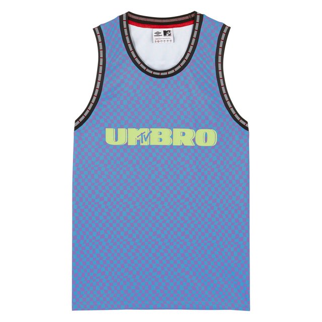 Umbro - Camiseta Sin Mangas MTV para Hombre (Azul Malibú)