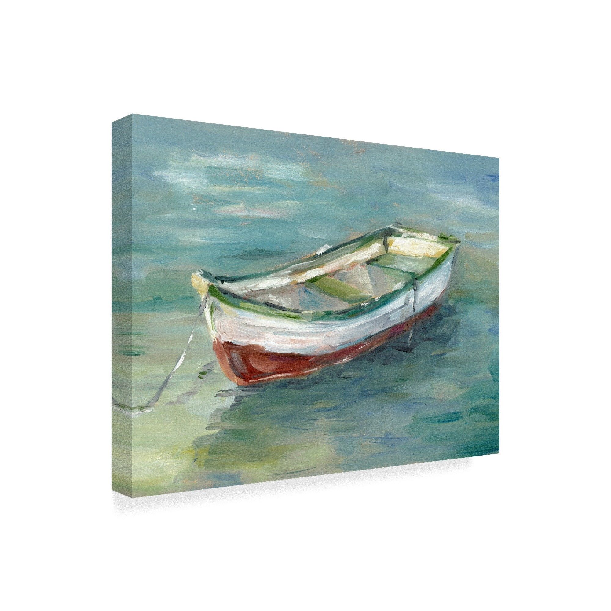 Trademark Fine Art 'Boats By the Shore I' Canvas Art by Ethan Harper