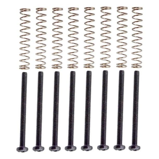 8 Tornillos de guitarra eléctrica shamjiam Negro Humbucker