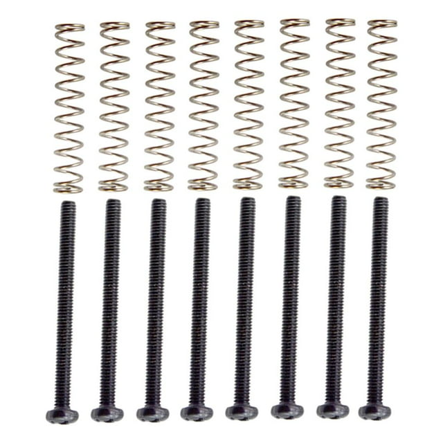 8 Tornillos de guitarra eléctrica shamjiam Negro Humbucker
