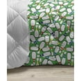 thumbnail image 3 of Bowling Down Alternative Comforter, Cartoon Style Cheerful Hobby Pattern with Colorful Design Hobby Game Theme Design, Microfiber Quilt for All Season, 5 Sizes, Multicolor, by Ambesonne, 3 of 3