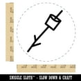 thumbnail image 2 of Marshmallow on a Stick S'mores Camping Doodle Self-Inking Rubber Stamp Ink Stamper - Red Ink - Large 1-1/2 Inch, 2 of 7