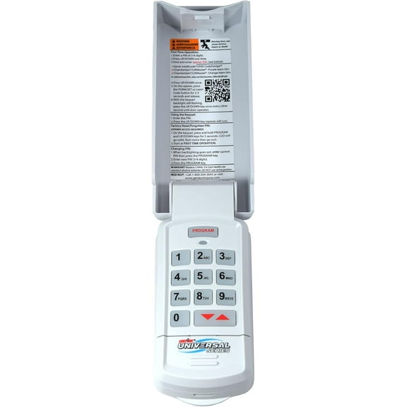 Genie GUK-R Wireless Universal Garage Door Opener Keypad – Compatible with LiftMaster, Chamberlain, Craftsman and More, Includes 2 Remotes