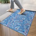 thumbnail image 4 of Blue Paisley Pattern Door Rugs,Washable Non Slip Door Mats Indoor,Decorative Door Mats,Entry Mat Indoor for Entrance,Bedroom,Kitchen,Bathroom,17"x30", 4 of 6