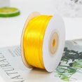 thumbnail image 3 of LAICAIW Yellow Ribbon-Solid Color Thin Satin Ribbon,1/8 inch x 100 Yards Double Face Gift Ribbon for Crafts, 3 of 3