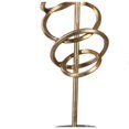 thumbnail image 3 of Benjara Metal Decor with Interwined Design, Set of Two, Gold and Brown, 3 of 5
