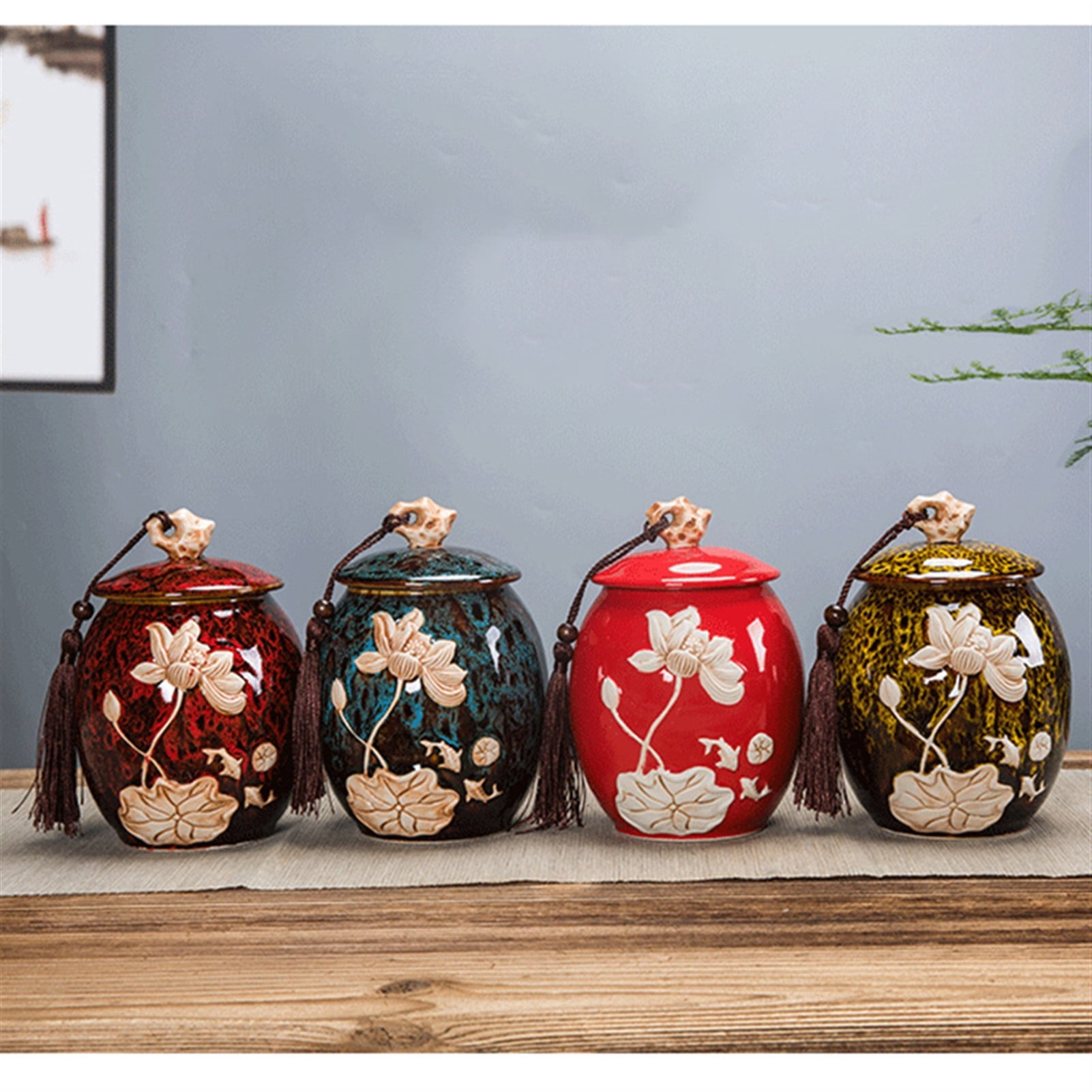 Pet Urn Cat Urn Dog Urn Small Animal Urn Brightly Colored Carved Ceramic POTS Ssouvenirs Urn