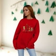 thumbnail image 5 of Womens Ugly Christmas Sweatshirts Christmas Tree Graphic 2025 Cute Xmas Holiday Long Sleeve Pullover Red Large, 5 of 5