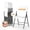 White-heavy Duty, variant on Folding Chairs Heavy-Duty Commercial Stackable Plastic 600lbs Indoor/Outside White 8-Pack