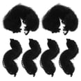 thumbnail image 4 of 6 piezas de extensiones de cabello sintético rizado para trenzas afro., 4 of 7